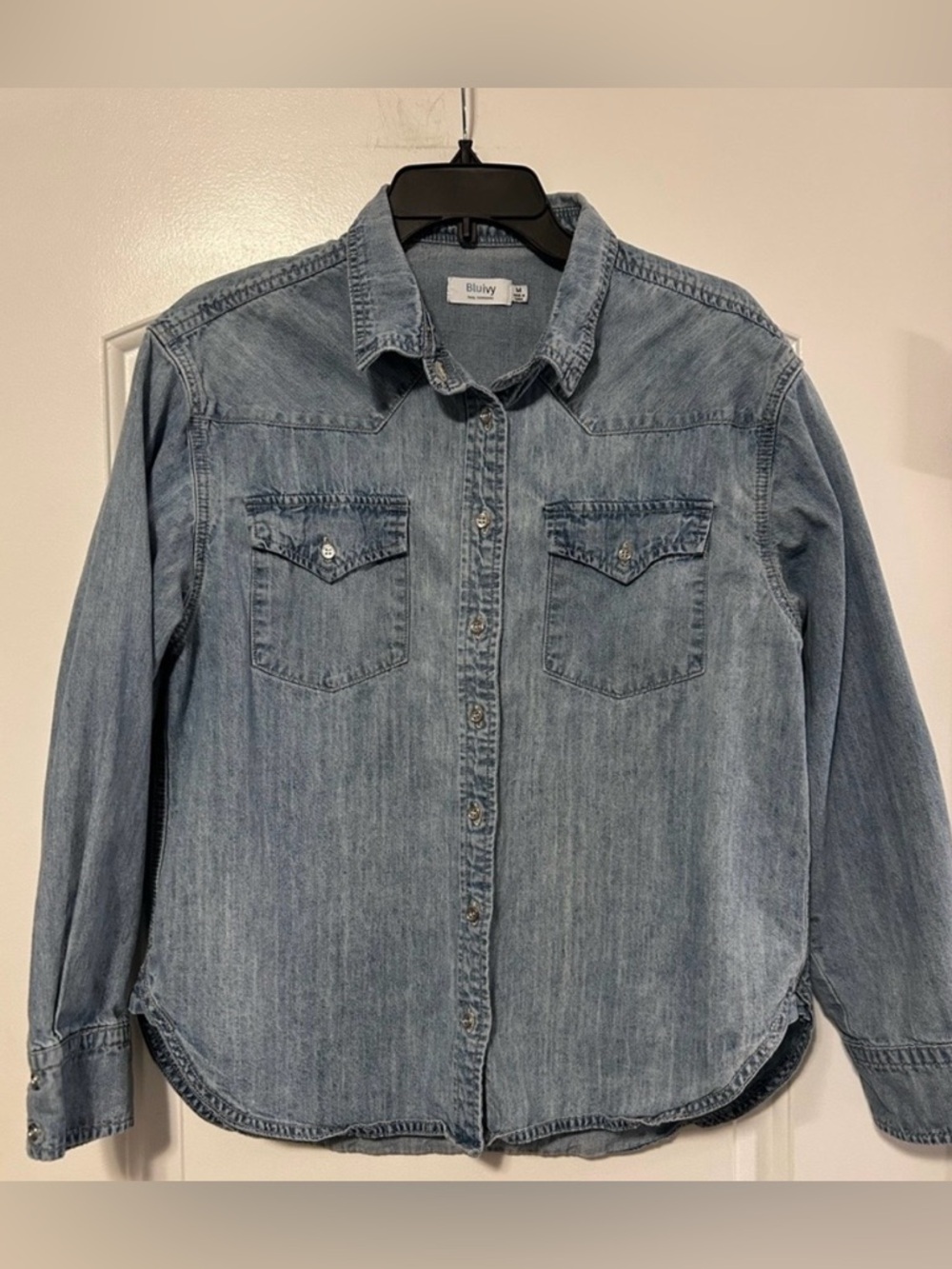 Classic Light Wash Denim Shirt